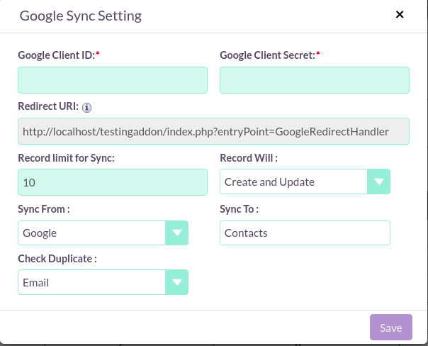 Auto Sync Your Google Contacts With SuiteCRM   Screenshot From 2022 02 24 16 32 44 